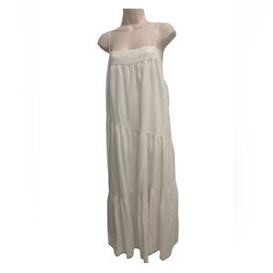Abercrombie & Fitch Linnen White Maxi Dress size S WORN ONCE